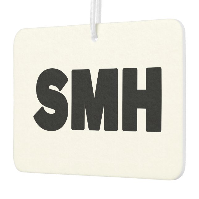 SMH | Text Slang Car Air Freshener (Left)