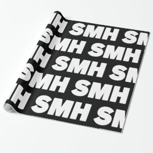 SMH   Text Slang Wrapping Paper