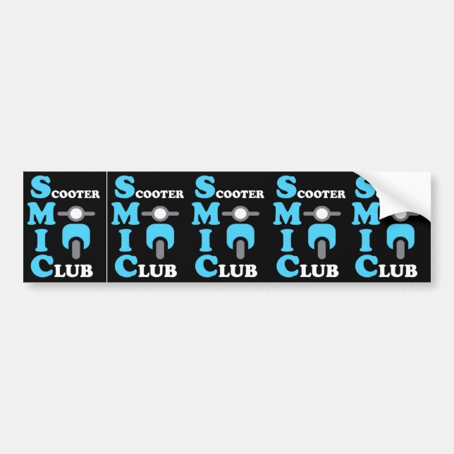 SMIC Scooter Club Bumper Sticker (Front)