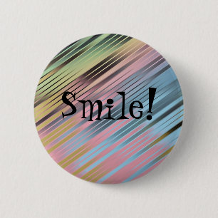Smile! 6 Cm Round Badge