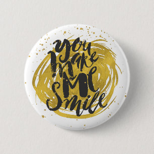 Smile 6 Cm Round Badge