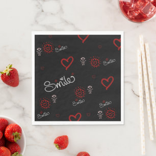 Smile And Be Happy Napkin