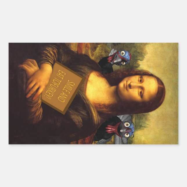 Smile And Eat Torfukey Rectangular Sticker (Front)