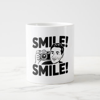 "Smile and Snap: Capture the Moment Mug" Large Coffee Mug
