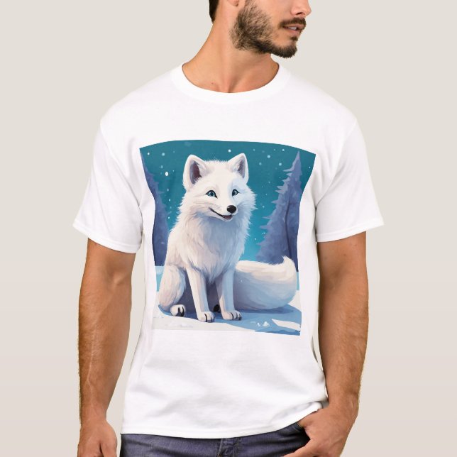 smile arctic Fox T-Shirt (Front)