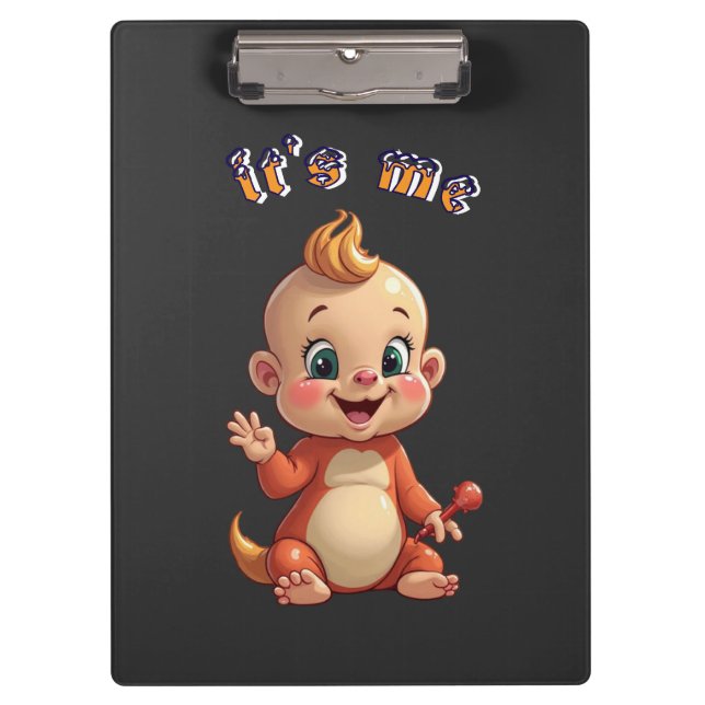 smile at cute baby's joy, and happiness. clipboard (Front)
