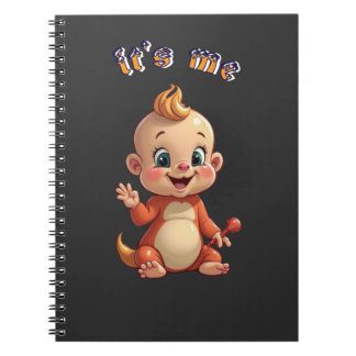 smile at cute baby's joy, and happiness. notebook