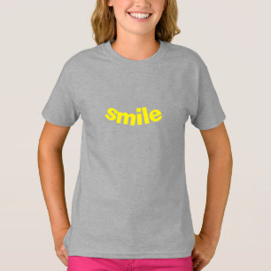 "smile" big smile - yellow letters T-Shirt