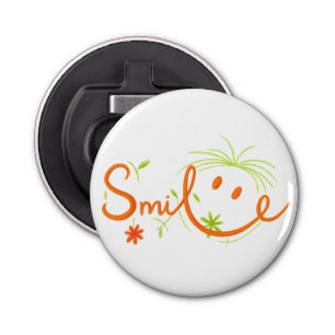 Smile Brush Style Line Art   Bottle Opener