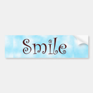 Smile-bumper sticker