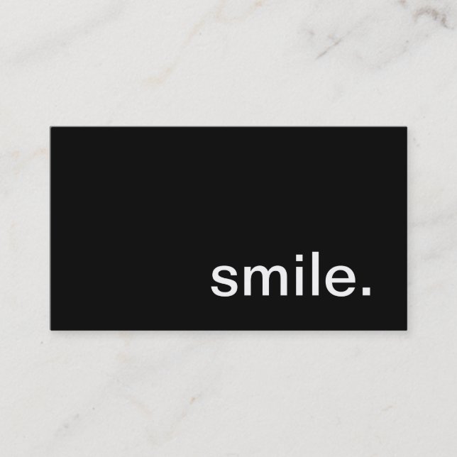 Smile Business Card (Front)