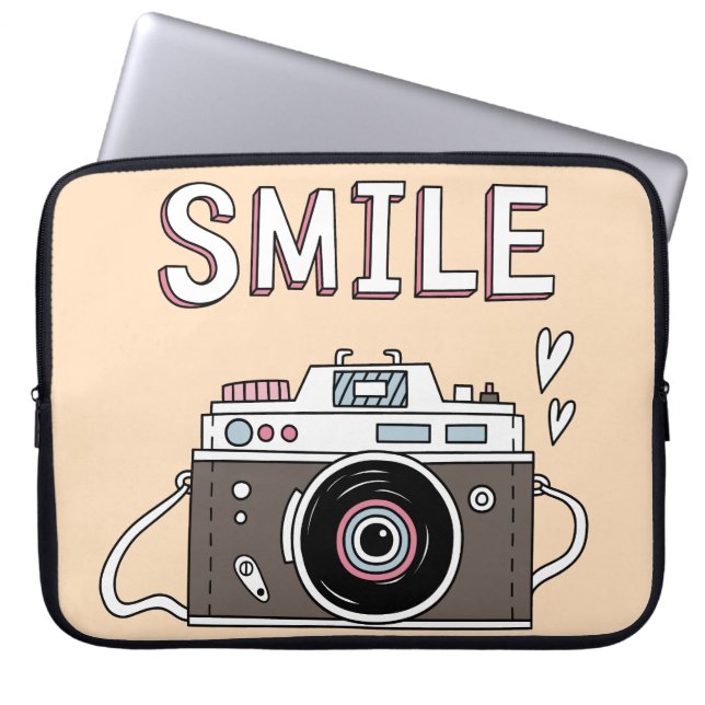 Smile Camera Laptop Sleeve (Front)