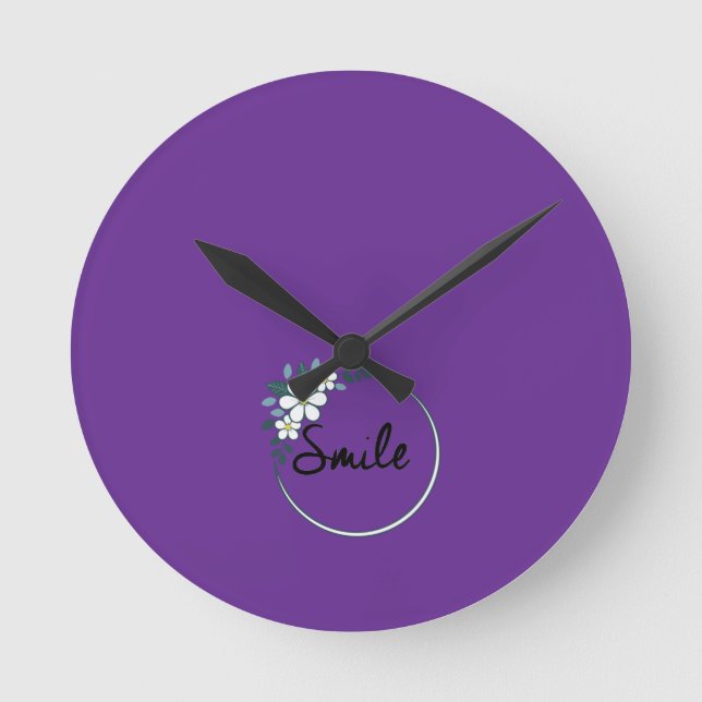 Smile Cara Round Clock (Front)