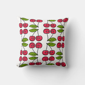 smile cherry pattern cushion