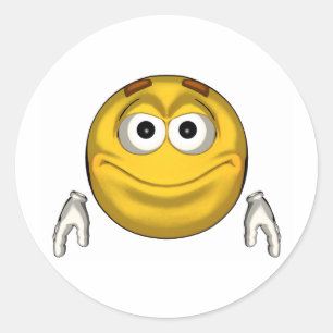 Smile Classic Round Sticker