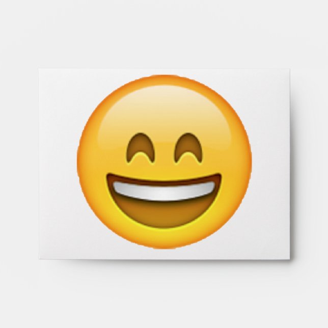 Smile Closed Eyes - Emoji Envelopes (Front)