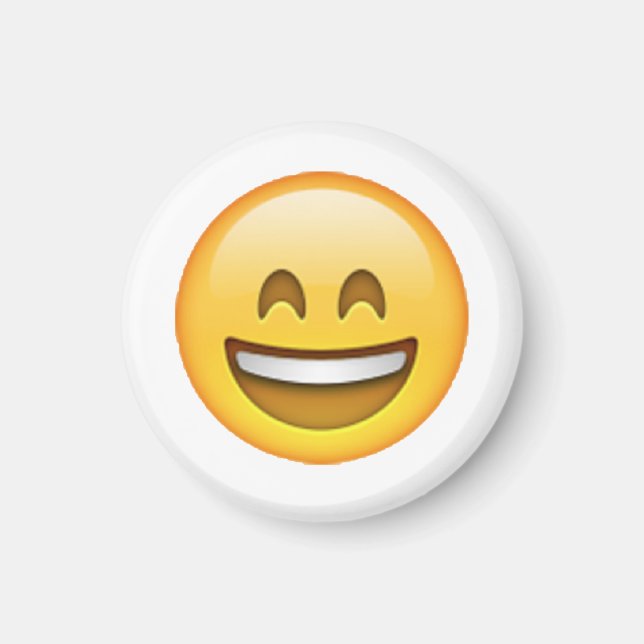 Smile Closed Eyes - Emoji Magnet (Front)