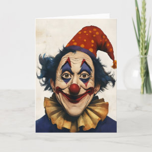 Smile Clown April Fools Day Holiday Card