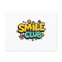 Smile Club Cute Cartoon Typography