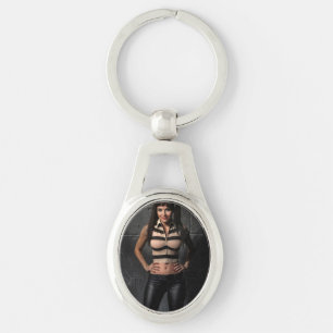 Smile Corner metal keychain