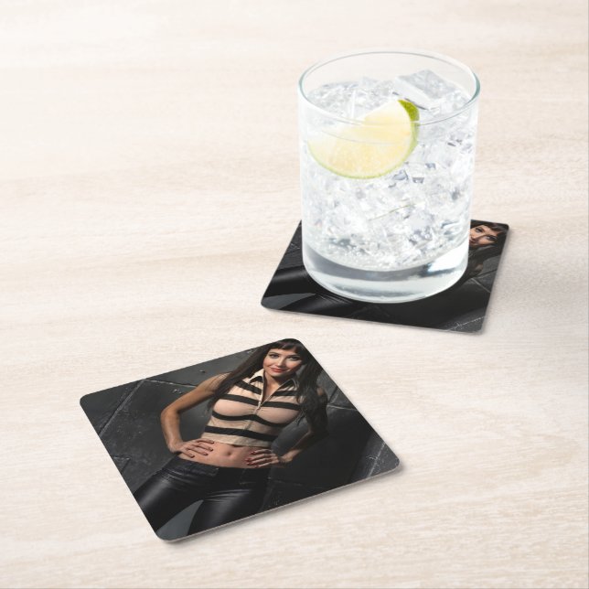 Smile Corner paper coaster (Insitu)