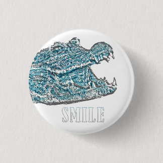 Smile Crocodile  3 Cm Round Badge