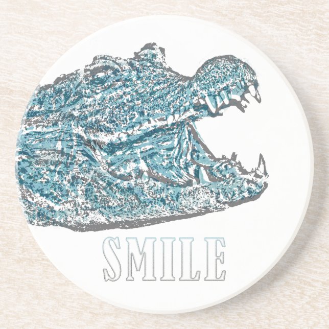 Smile Crocodile  Coaster (Front)