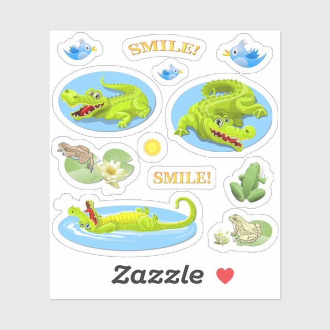 Smile Crocodile Contour (Sheet)