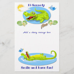 Smile Crocodile, fun stationary for kids Stationery
