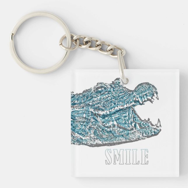 Smile Crocodile  Key Ring (Front)