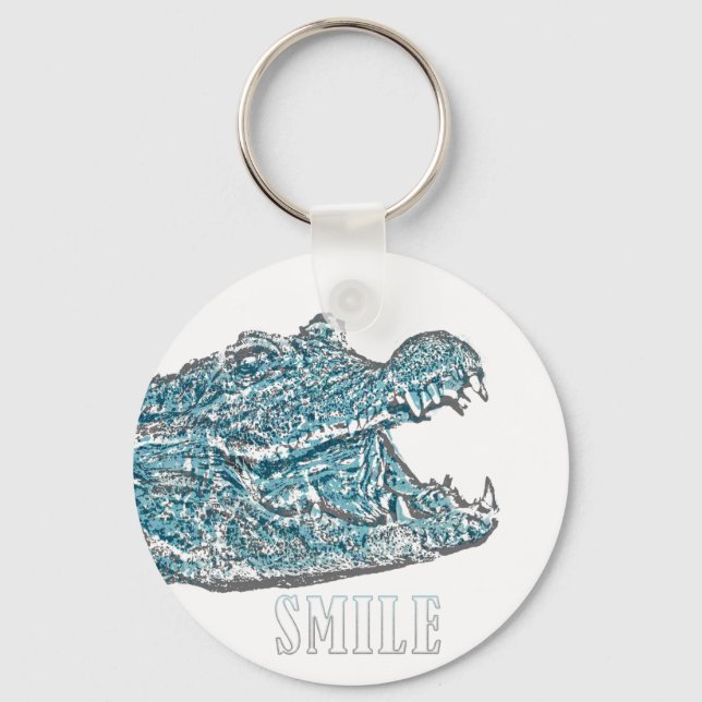 Smile Crocodile  Key Ring (Back)