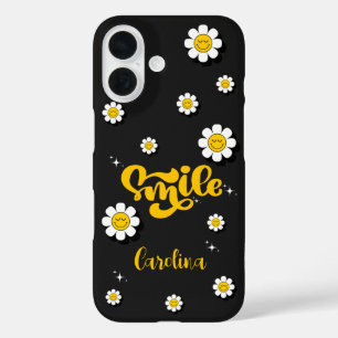 Smile Daisy garden Customisable iPhone 16 Case