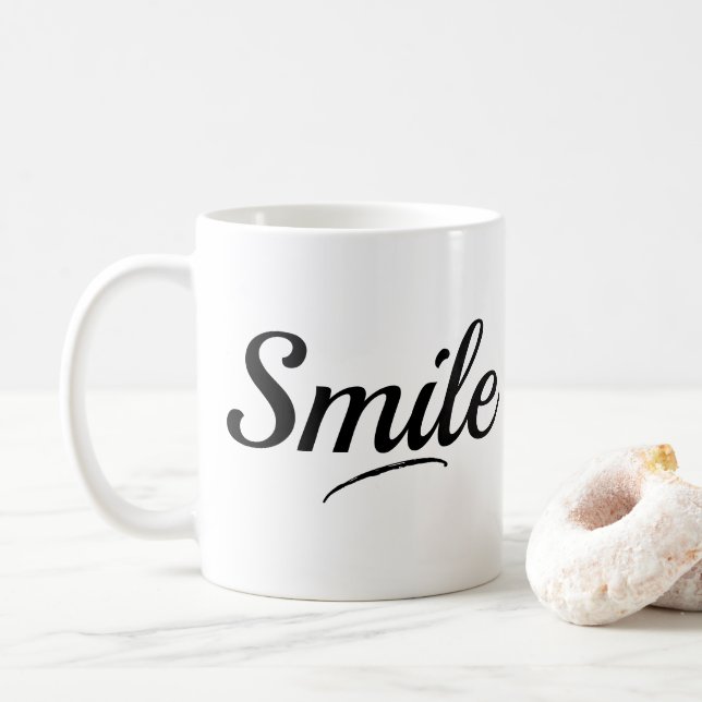 Smile Design Coffee Mug /Custom Design  (With Donut)