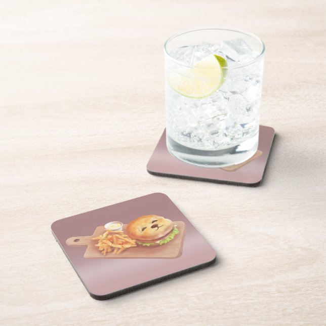 Smile Dog Burger Coaster (Right Side)