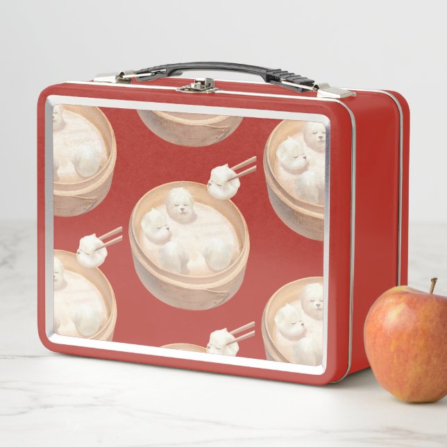 Smile Dog – Xiao Long Bao Delight Metal Lunch Box (In Situ)