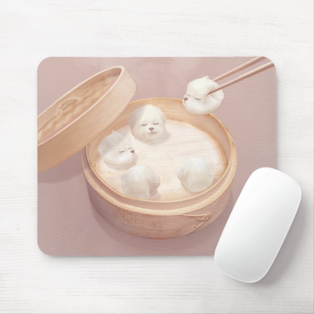 Smile Dog – Xiao Long Bao Delight Mouse Mat (With Mouse)