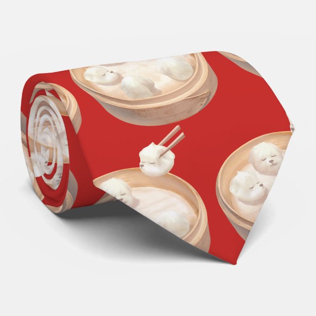 Smile Dog – Xiao Long Bao Delight Tie (Rolled)