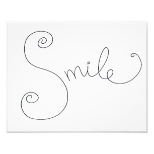 smile doodle print