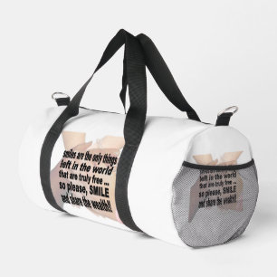 Smile duffle bag