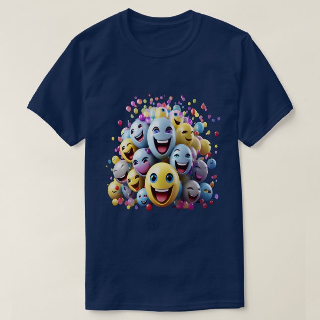 Smile Emojes  T-Shirt (Design Front)
