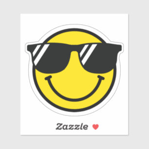 Smile Emoji Happy Face Sunglasses Cool Fun