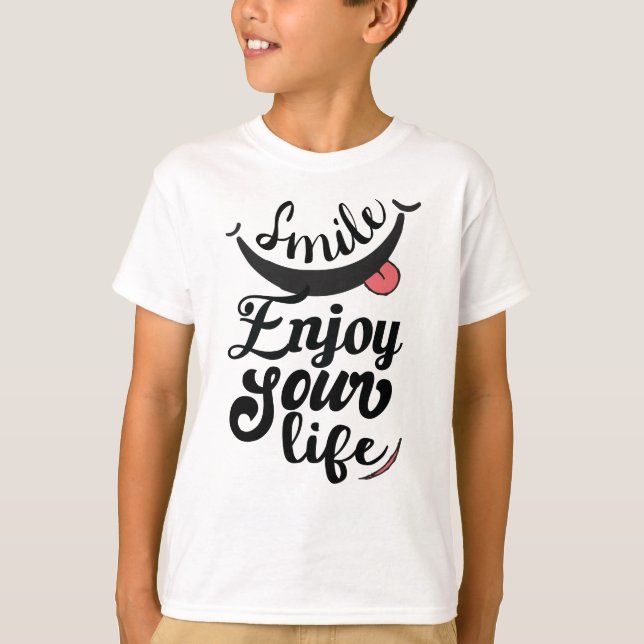 Smile Enjoy Your Life Cute Shirt (Front)