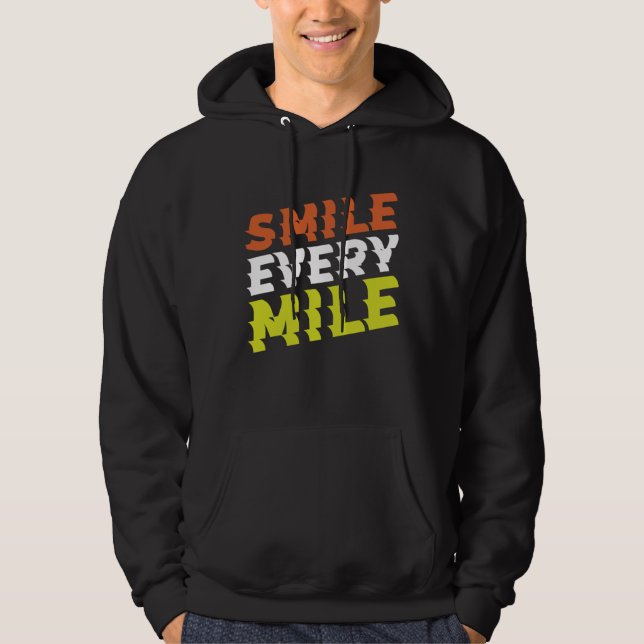 Smile Every Mile Running Hoodie (Front)