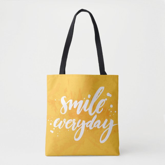 Smile Everyday Tote Bag (Front)