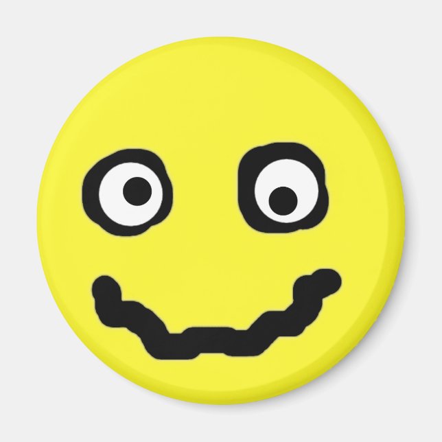 Smile Face Art Modern Funny Magnet (Front)