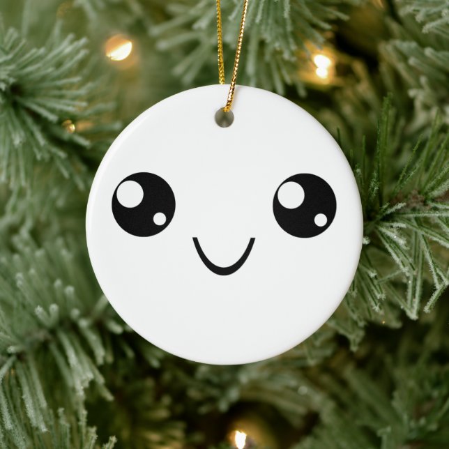 Smile Face Ceramic Tree Decoration (Tree)