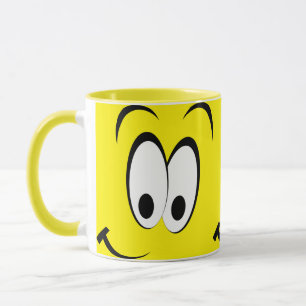 smile face emoji mug