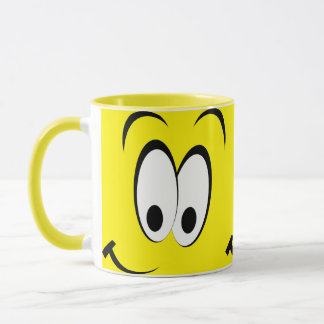 smile face emoji mug