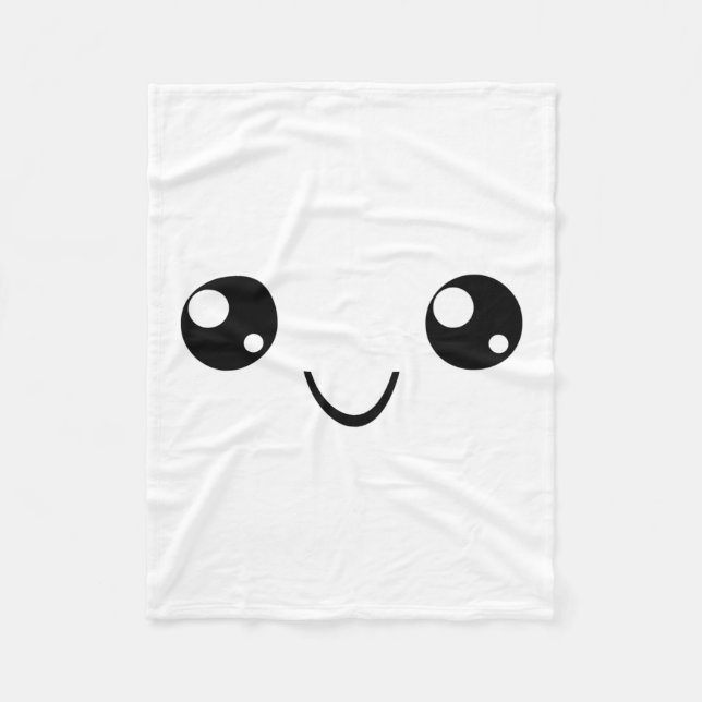 Smile Face Fleece Blanket (Front)