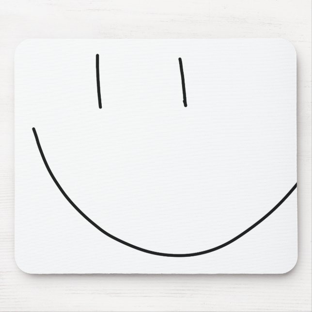 Smile Face Mouse Mat (Front)
